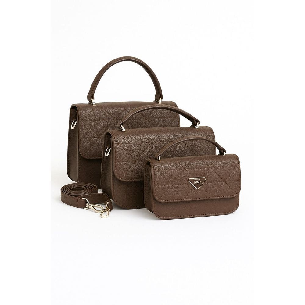 Kit 3 Bolsas Femininas Kit P M G Elegância Para Presentear