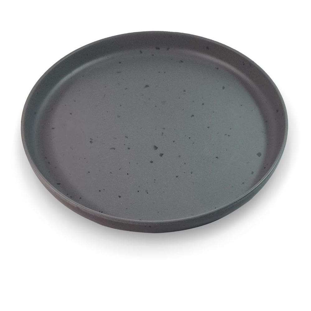 Prato De Mesa Linha Orgânica Cinza 27Cm - Ad
