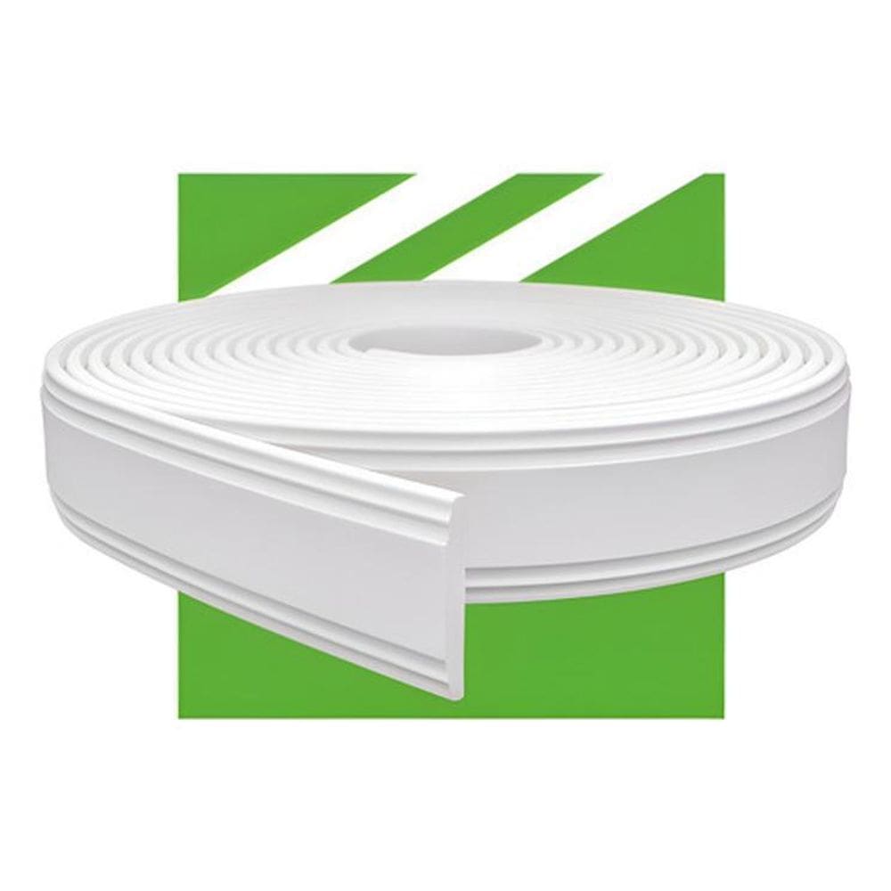 Rodameio Eva Flexível Autocolante 7Cm Rolo 10M Branco Rm610