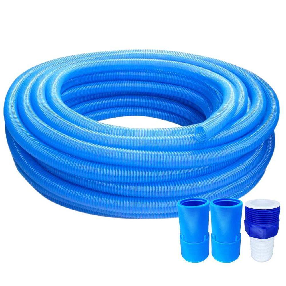 Mangueira 7M Siliconada Para Piscina + Ponteira E Adaptador