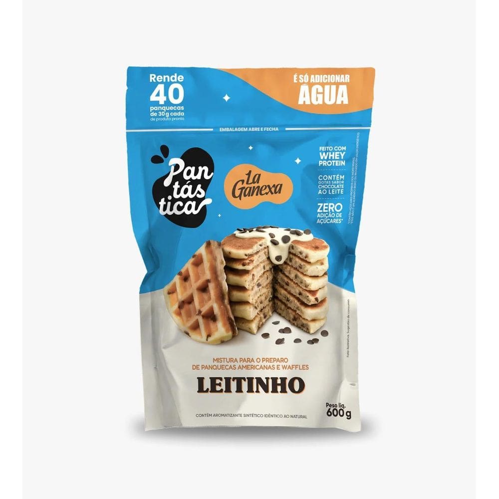 Pantastica Panqueca Proteica Sabor Leitinho 600G - La Ganexa
