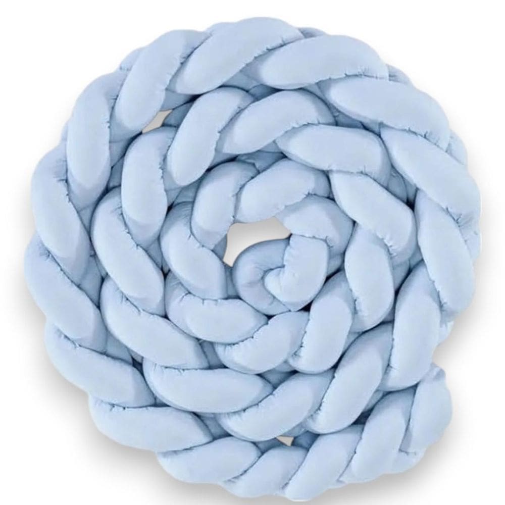 Trança Protetora 4 Metros Para Berço Para Bebê Azul