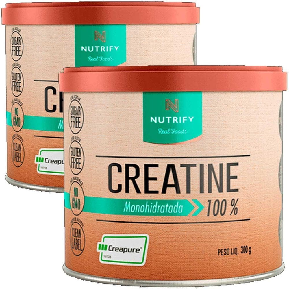Creatine Creapure Monohidratada Nutrify 300G Kit 2 Unidades