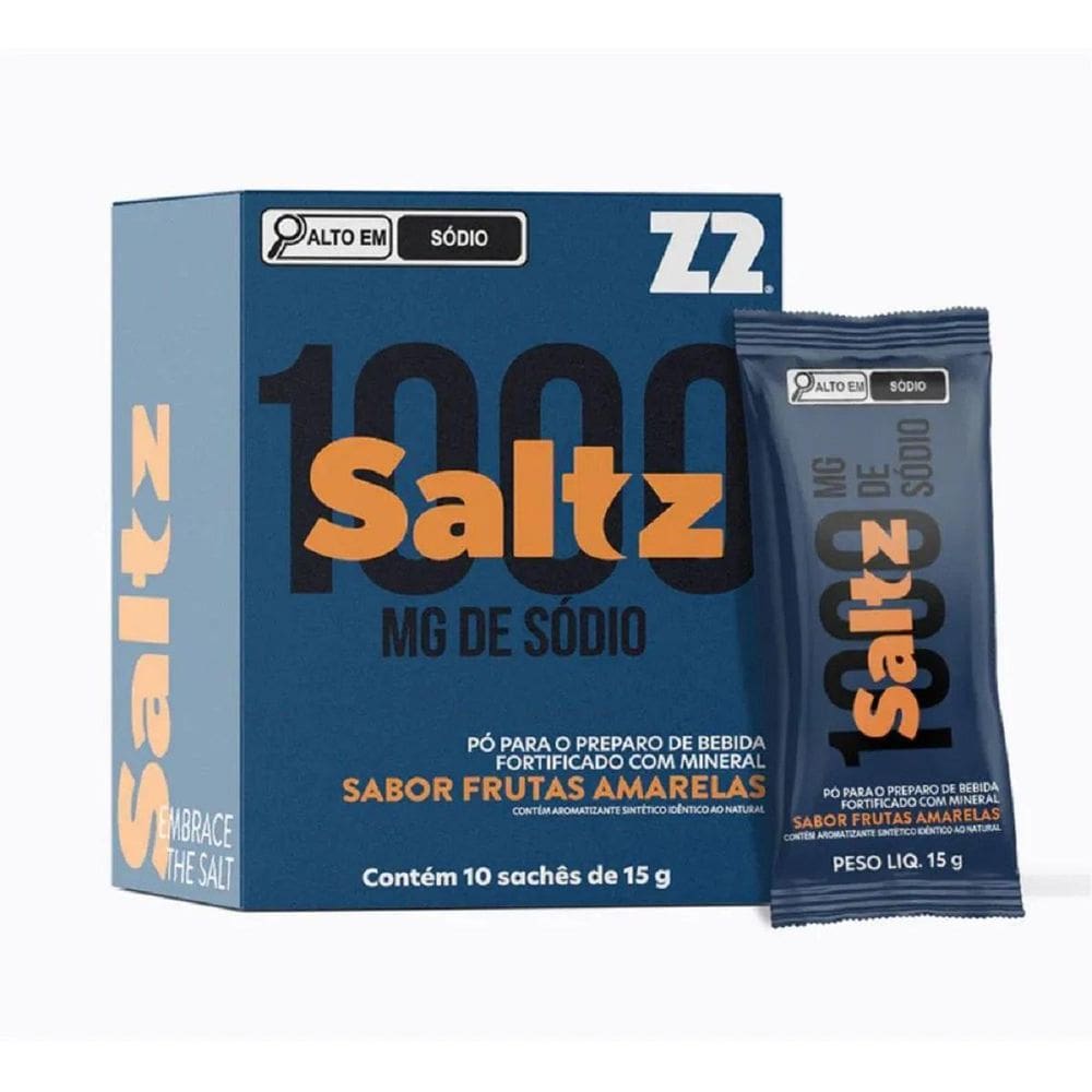 Saltz Eletrólitos Em Pó Z2 Caixa 10 Sachês Frutas Amarelas