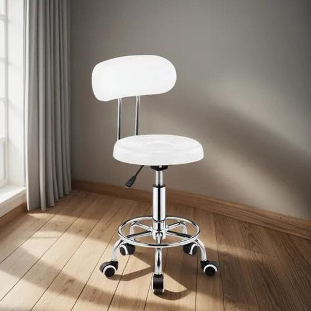 Cadeira Mocho Base Cromada Tatoo Clinica Estetica Dentista