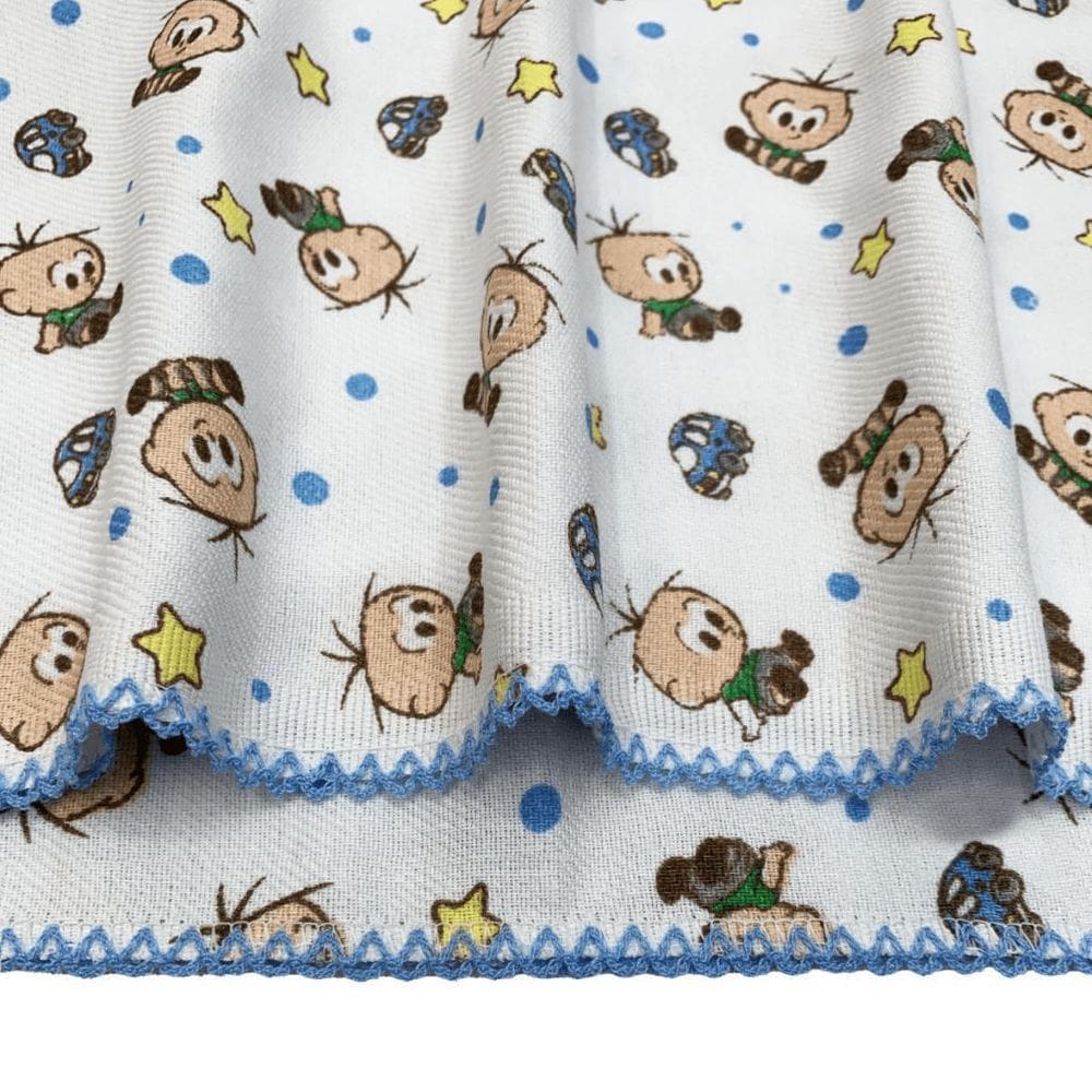 Cueiro Cebolinha 75X75Cm Com Crochê