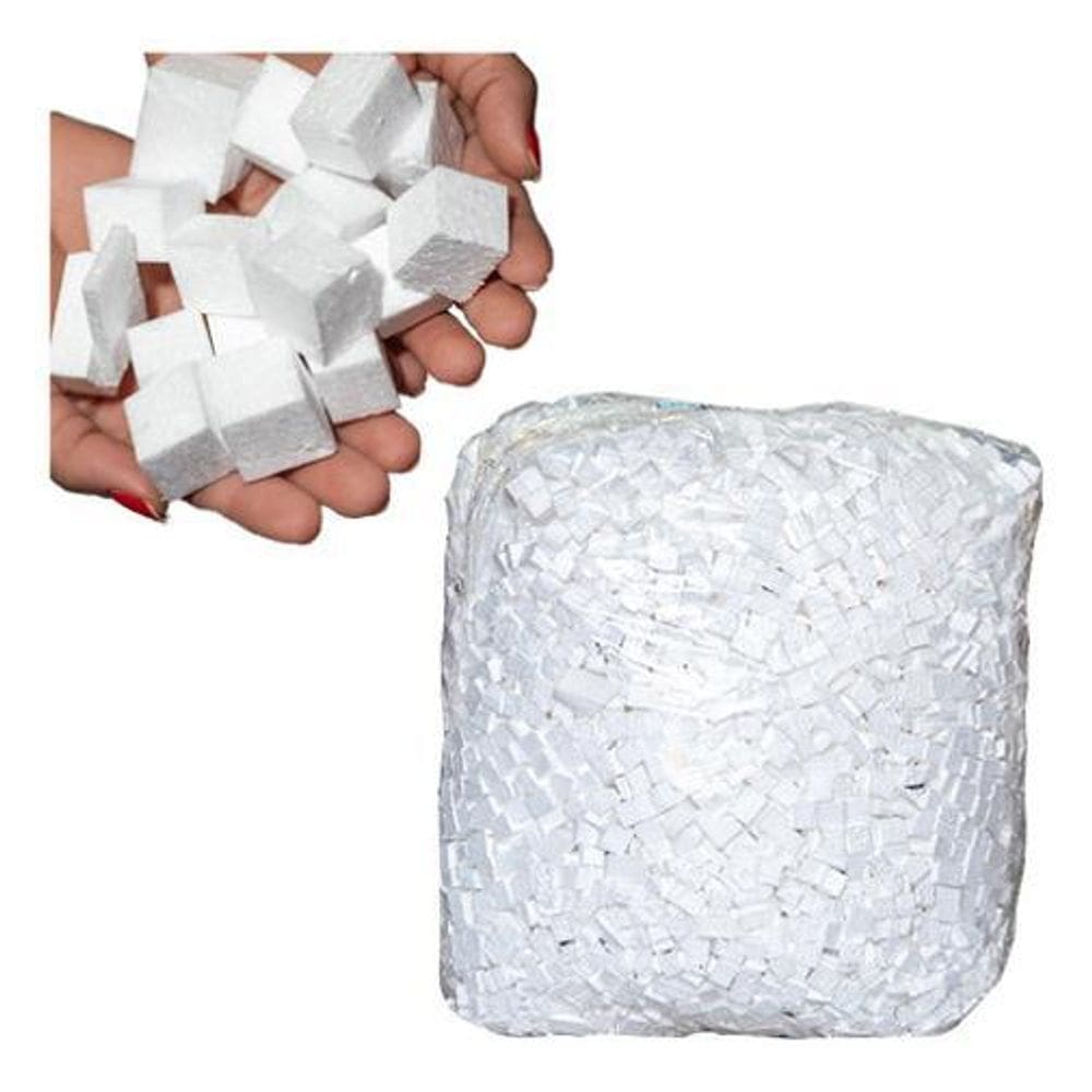 Cubos E Tiras Isopor 75 Litros Para Enchimento Caixa Embala