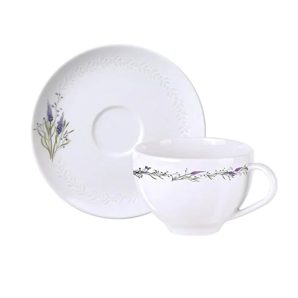 Xicara De Chá Café Pires 250Ml Porcelana Lilla Tramontina