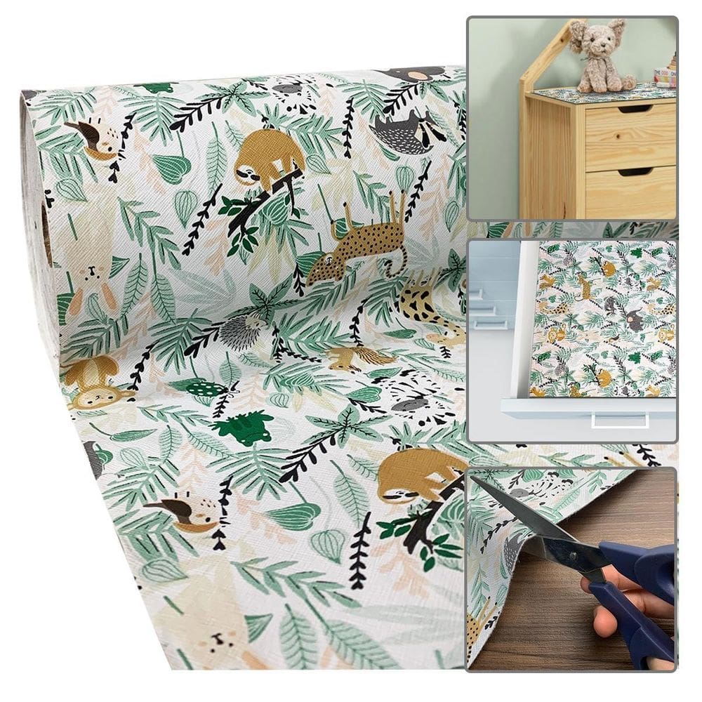 Forro Armário Gaveta Infantil Impermeável Pvc 0,45X10M