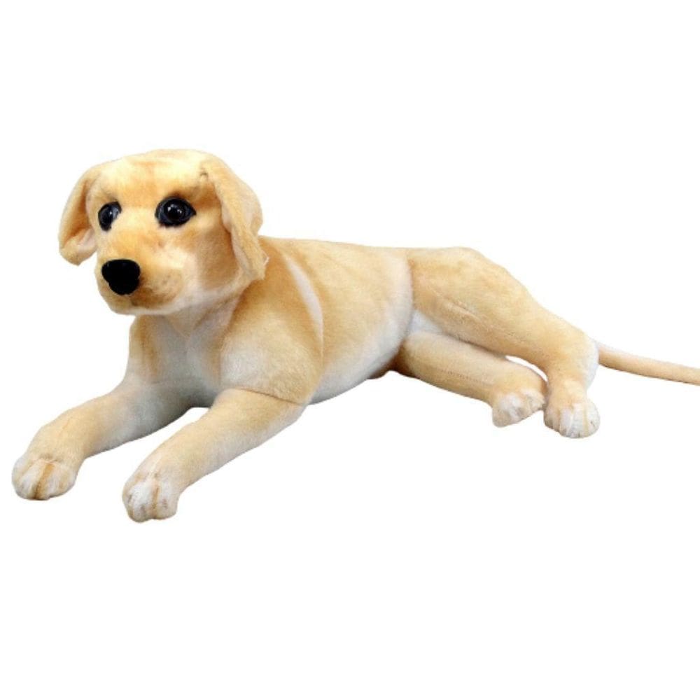 Cachorro De Pelúcia Caramelo Golden Deitado 42Cm Comp