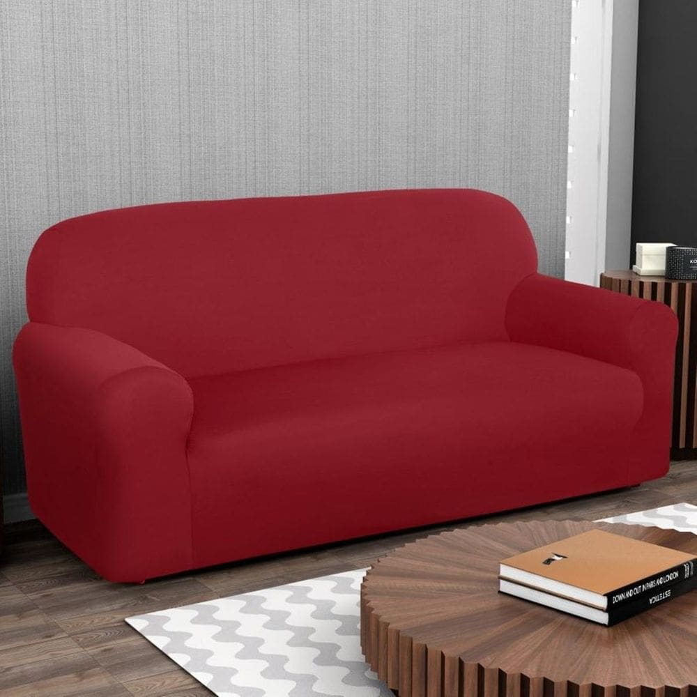 Capa Para Sofá 03 Lugares Avulsa Coladinha Malha Elastica