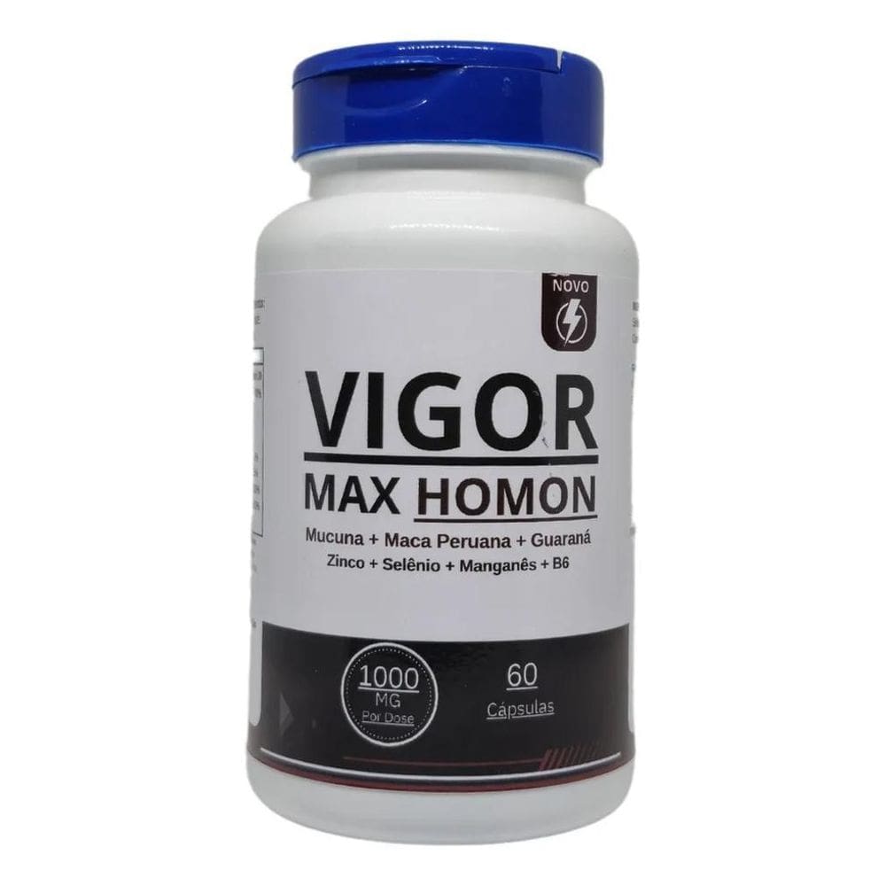 2X Multivitaminico Para Homem 1000Mg Vigor Max Homon 60 Cáps