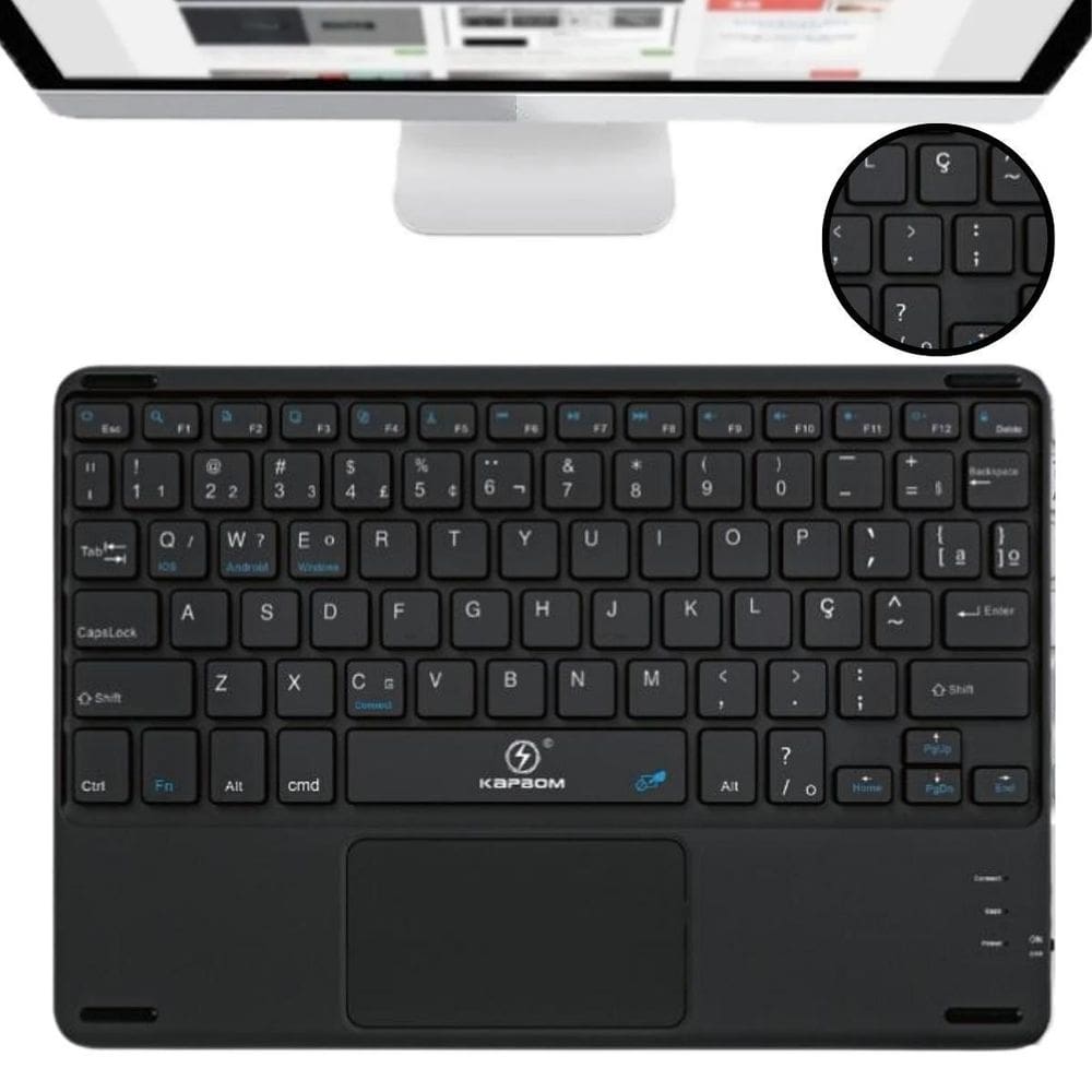 Kit Teclado Com Touchpad Sem Fio Galaxy S10 Fe 10.9 X526