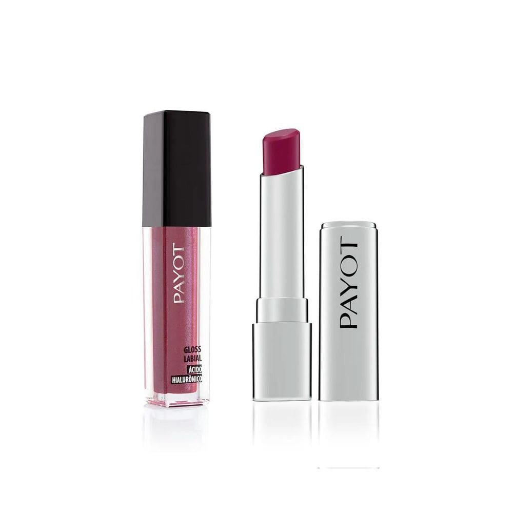 Kit Lips Payot - 2: Gloss Búzios + Batom Uva