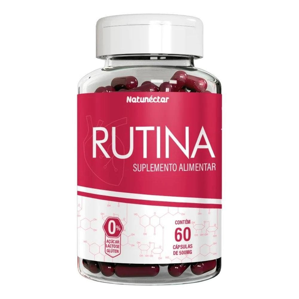 2X Rutina 500Mg 60 Cápsulas - Natunéctar Sabor Sem Sabor