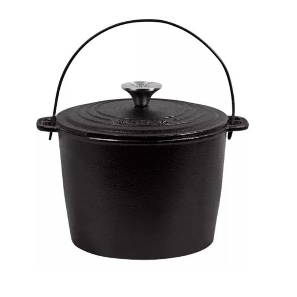 Caldeirão Ferro Fundido Santana Com Tampa 3 L Panela Indução