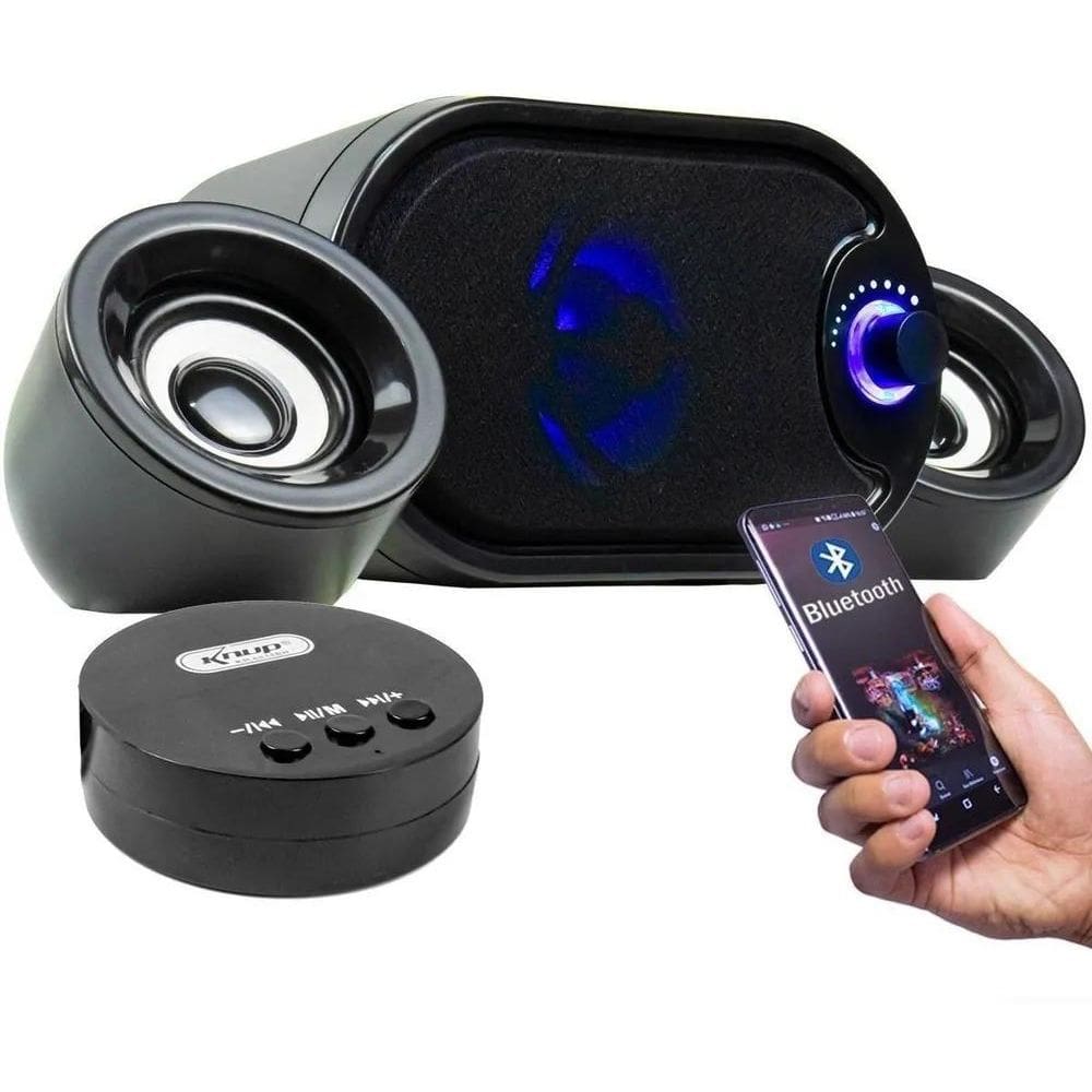 Caixa Caixinha De Som Gamer Pc Computador Notebook Bluetooth