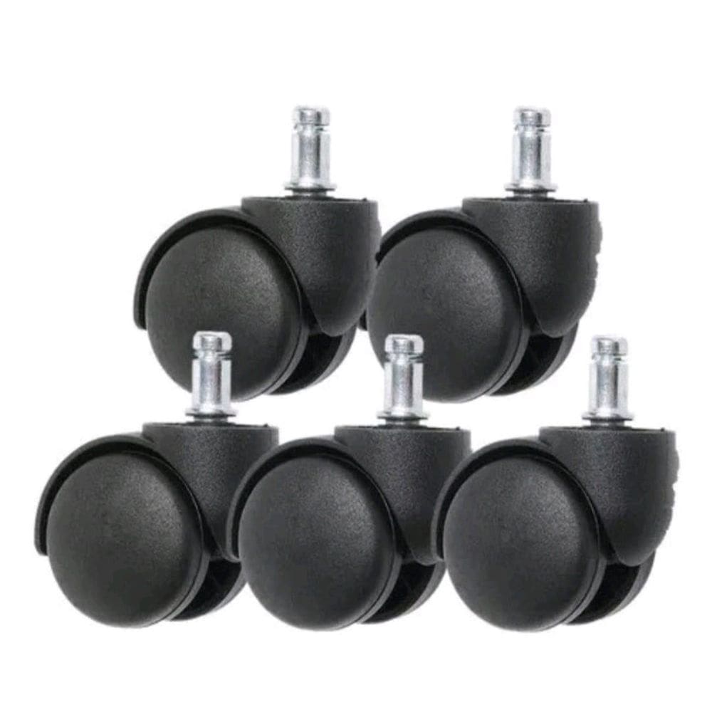Kit 5 Rodinhas Para Cadeira De Escritório Universal Pino 11