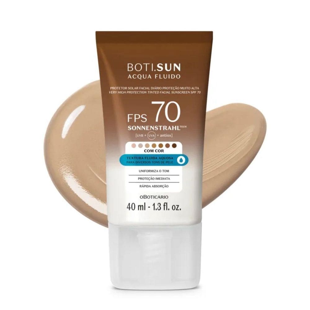Protetor Solar Facial Com Cor Fps70  3.0 40Ml O Boticário
