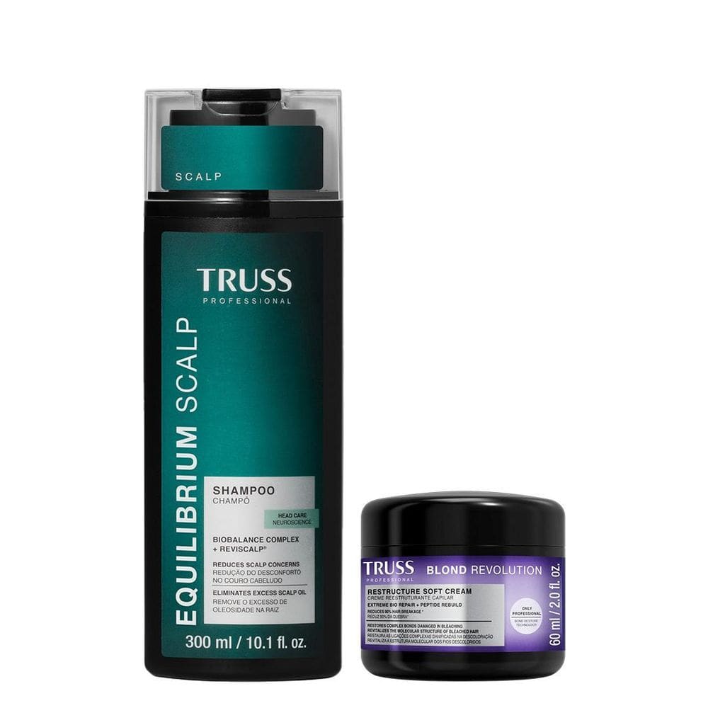 Truss Equilibrium Scalp Kit Shampoo E Máscara Blond