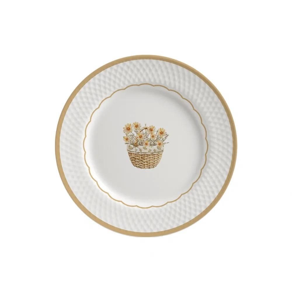 Conjunto 6 Pratos Sobremesa Huppert Pascoa Alleanza