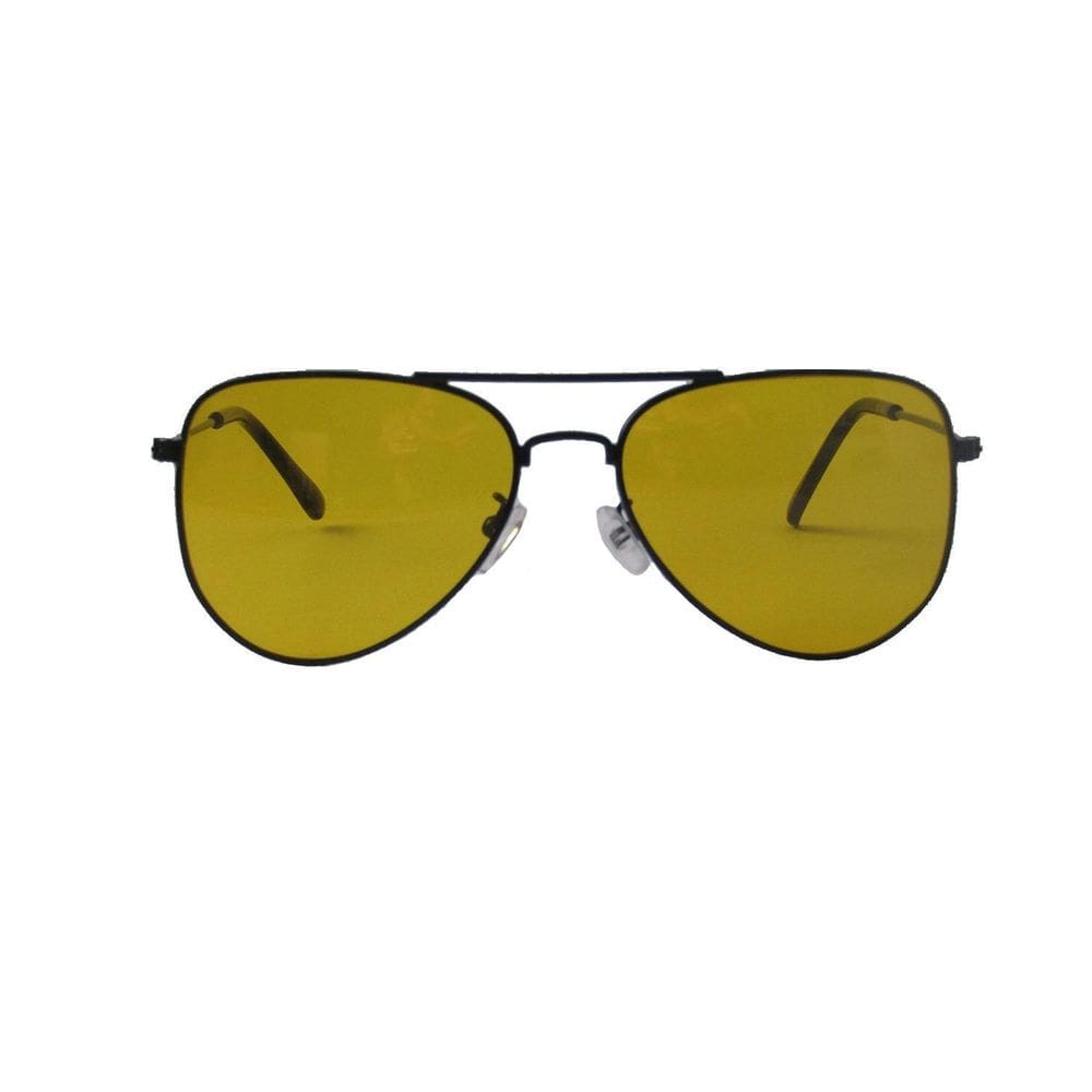 Óculos Solar Feminino Estilo Aviador Lente Amarela