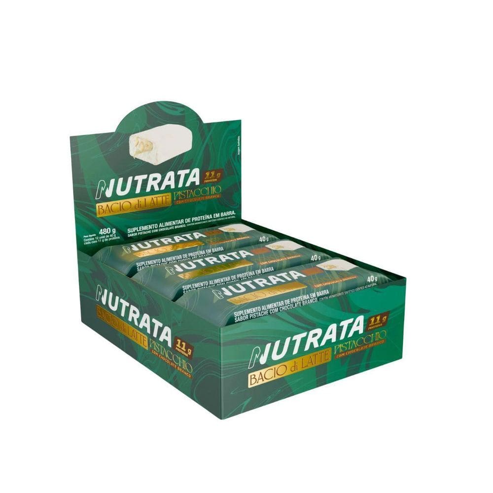 Cx 12Un Barra Proteica Nutrata Bacio Di Latte Pisctachio 40G