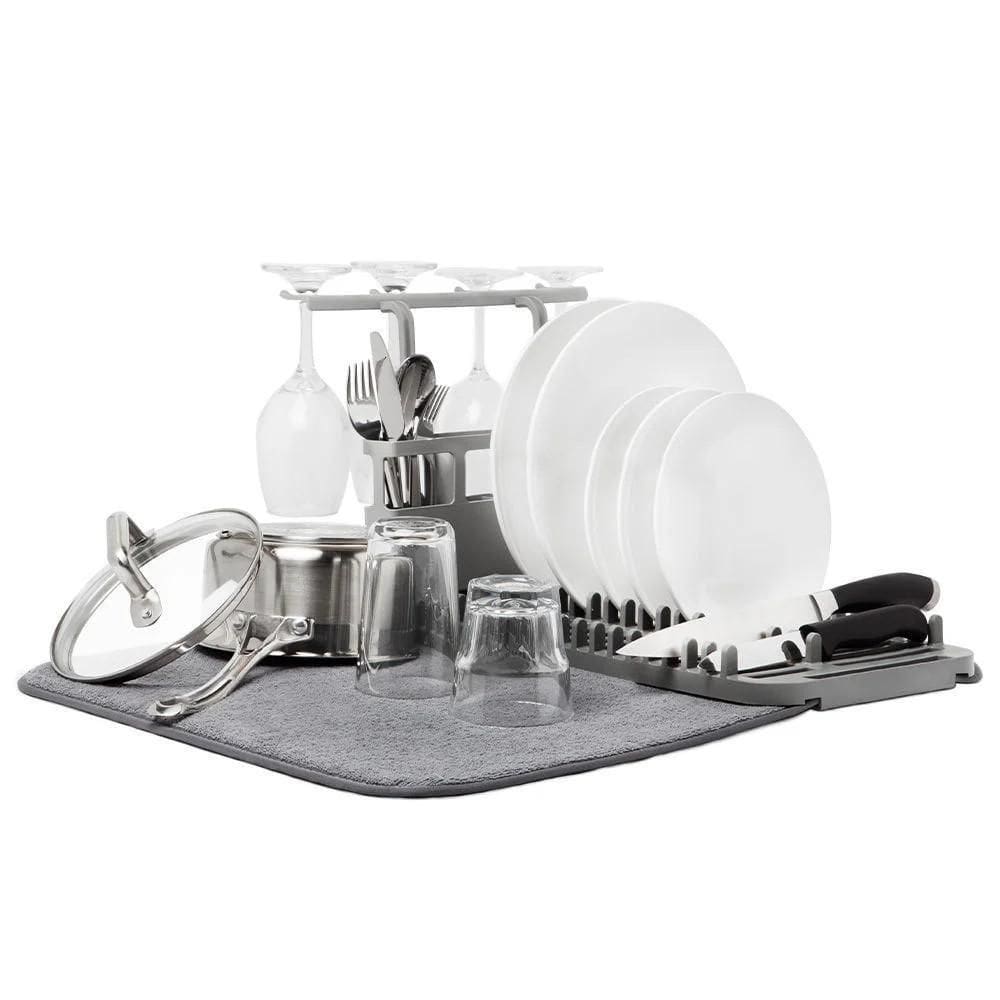 Super Escorredor Tapete Louças Pia Prato Talheres Copo