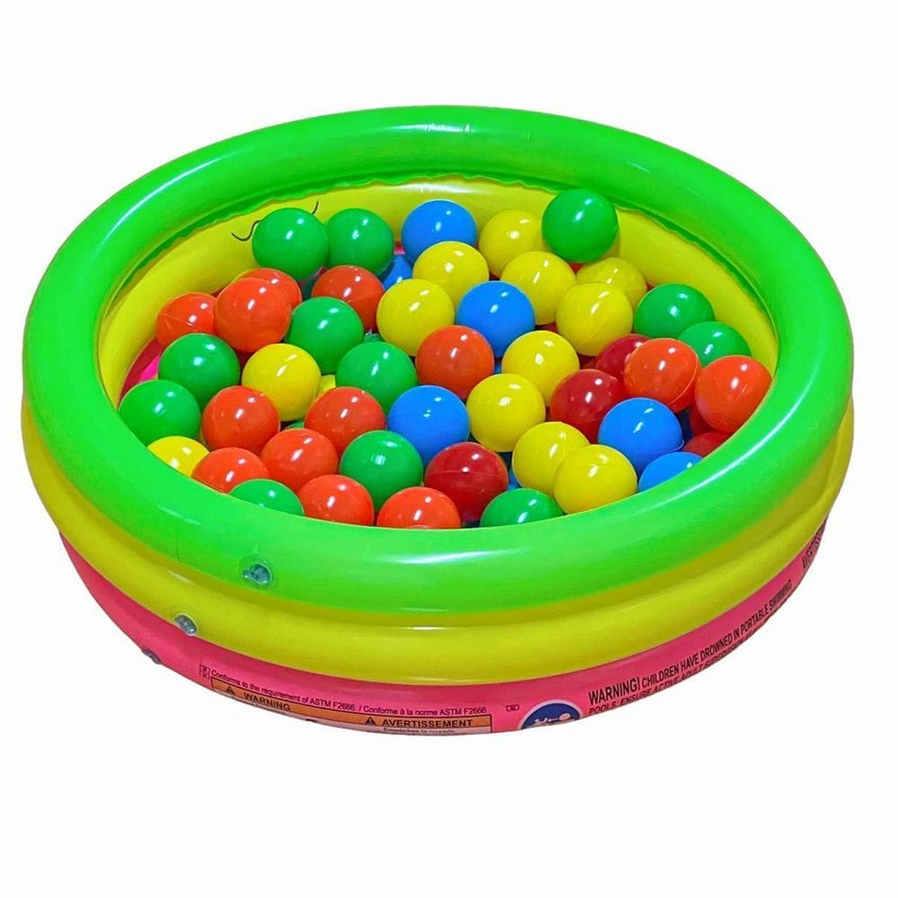 Piscina Infantil Inflável 40 Litros Colorida + 50 Bolinhas