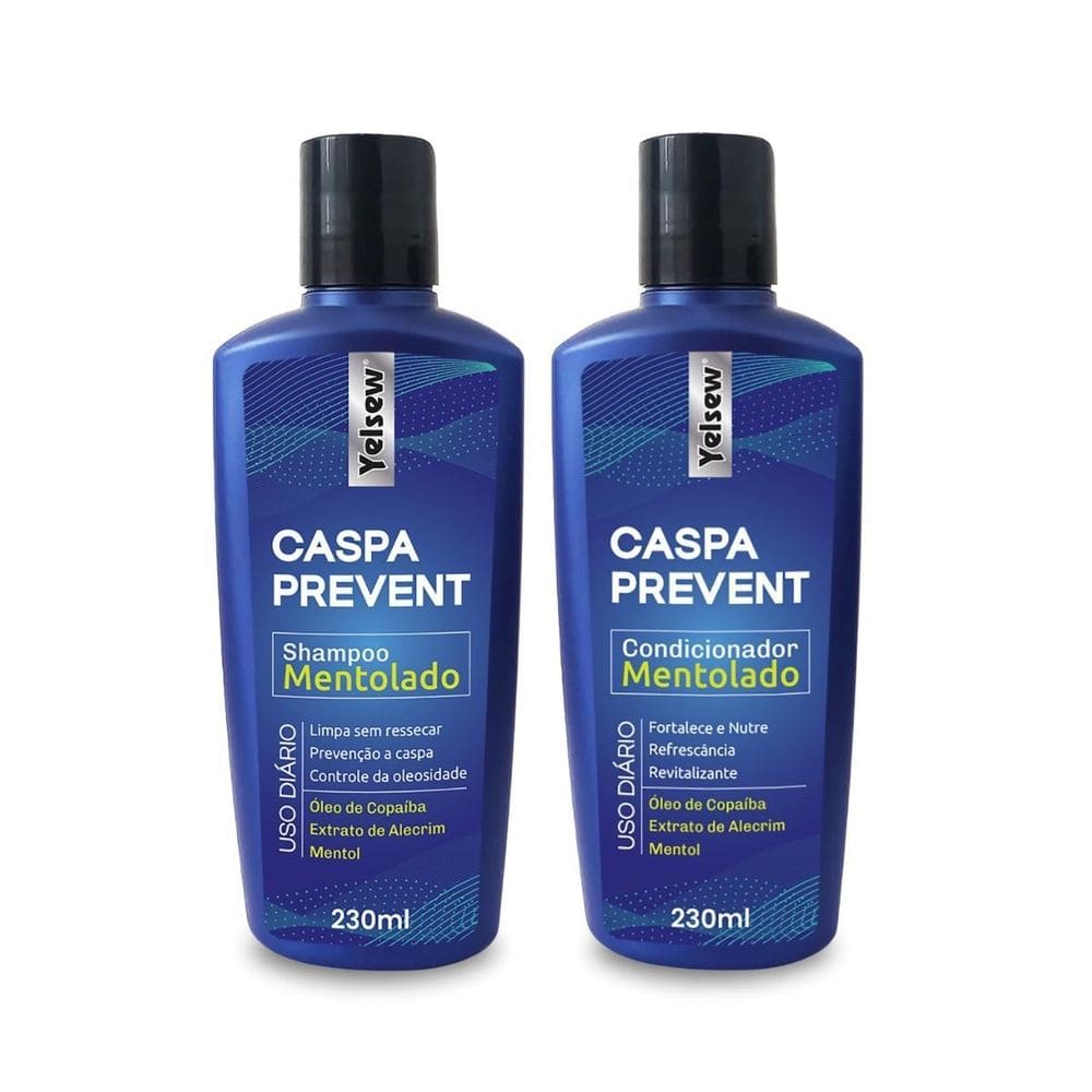 Shampoo + Condicionador Anti Caspa Refrescante 230Ml Yelsew