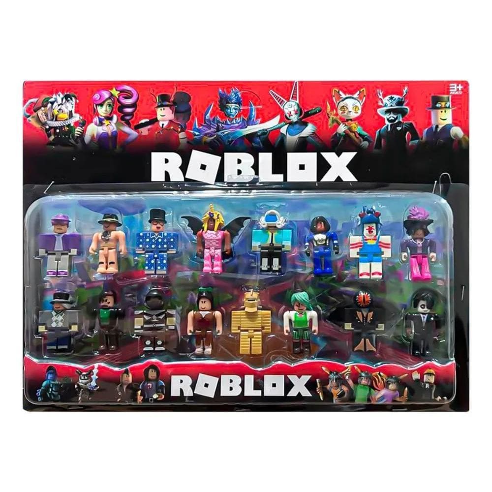 Kit 16 Bonecos Roblox Articulado Brinquedo Infantil
