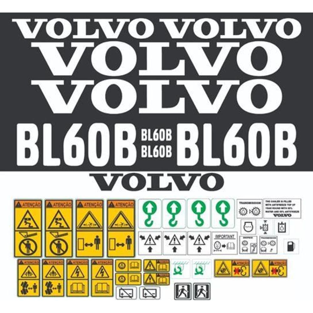Kit Adesivos Volvo Bl60B Completo