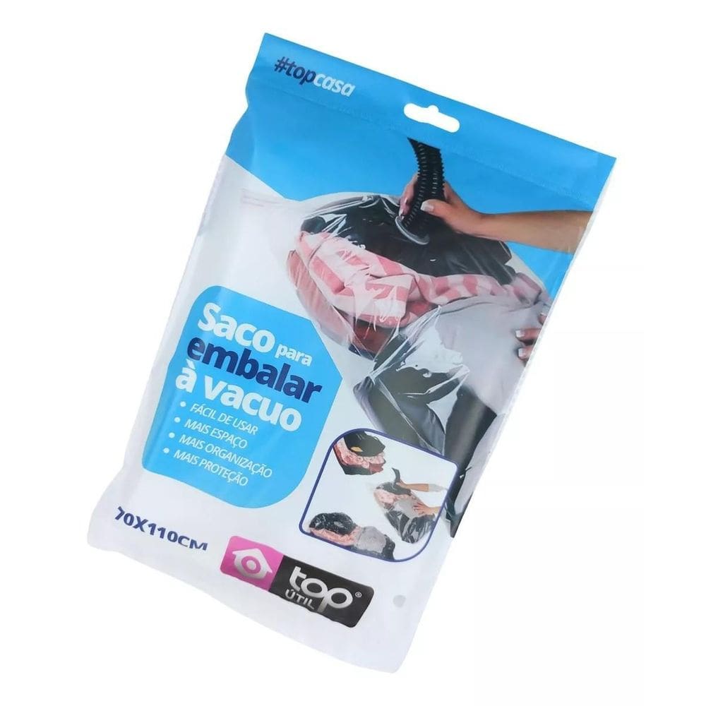 Saco Oorganizador A Vácuo Top Plástico Transparente 70X110Cm
