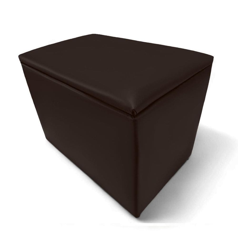 Puff Baú Banqueta Retangular Organizar E Decorar 55Cm Marrom