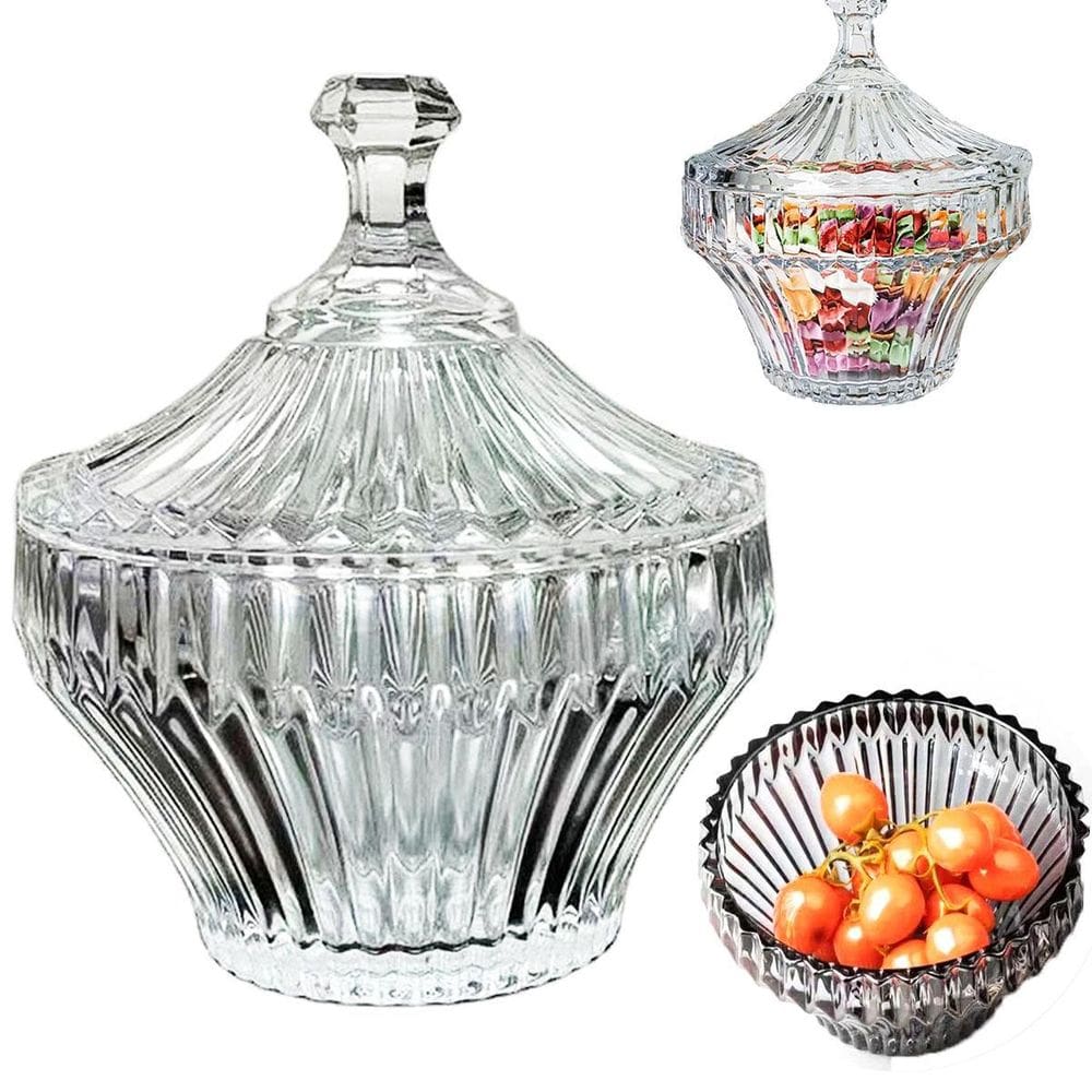 Bomboniere Potiche De Cristal Renaissance 17,5 X 20Cm