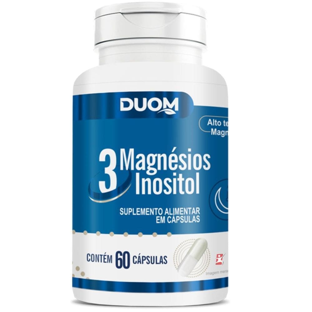 3 Magnésios Inositol Óxido Magnésio Bisglicinato Magnésio 60