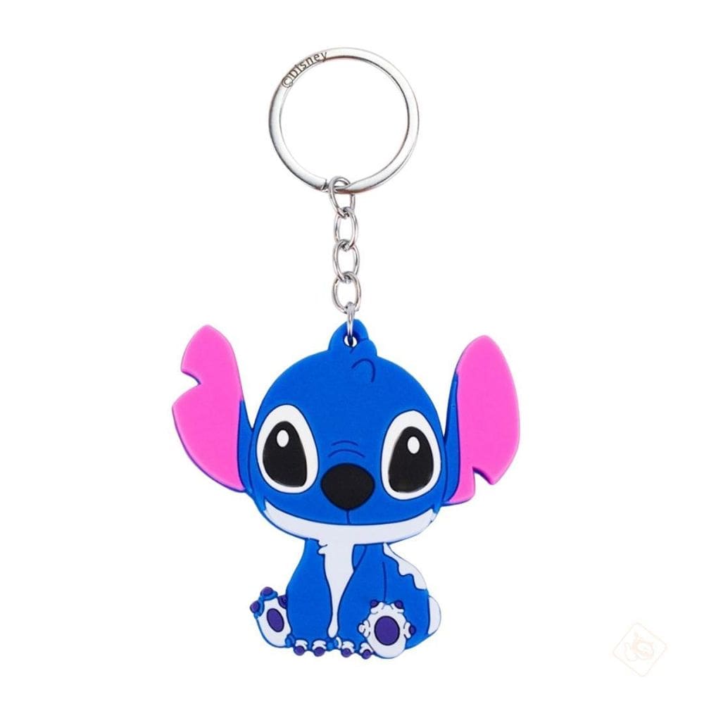 Chaveiro Stitch Sentado Silicone - Taimes