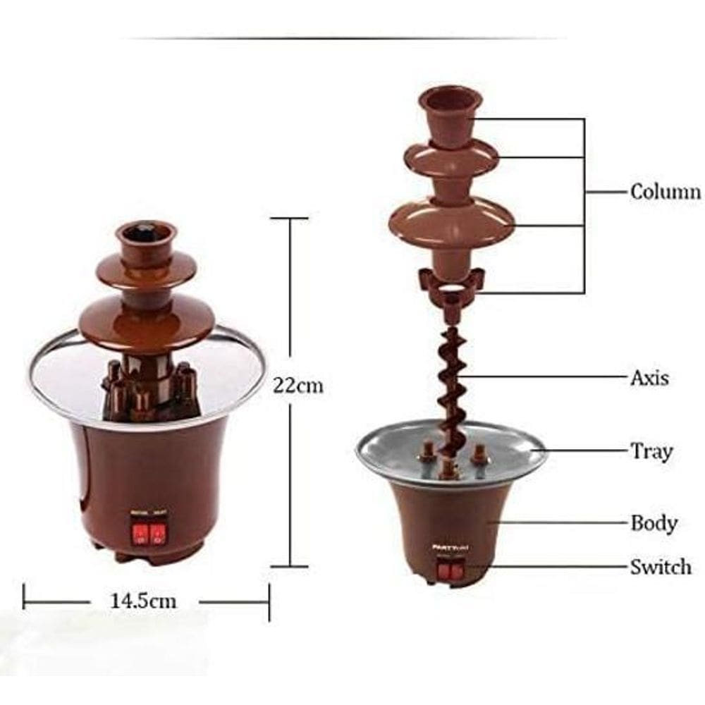 Máquina Fondue Chocolate Cascata Profissional Portátil 220V