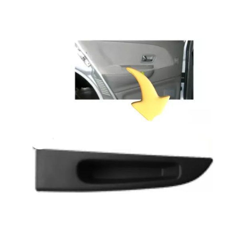 Puxador Porta Traseira Santana Quantum Lado Esquerdo Grafite