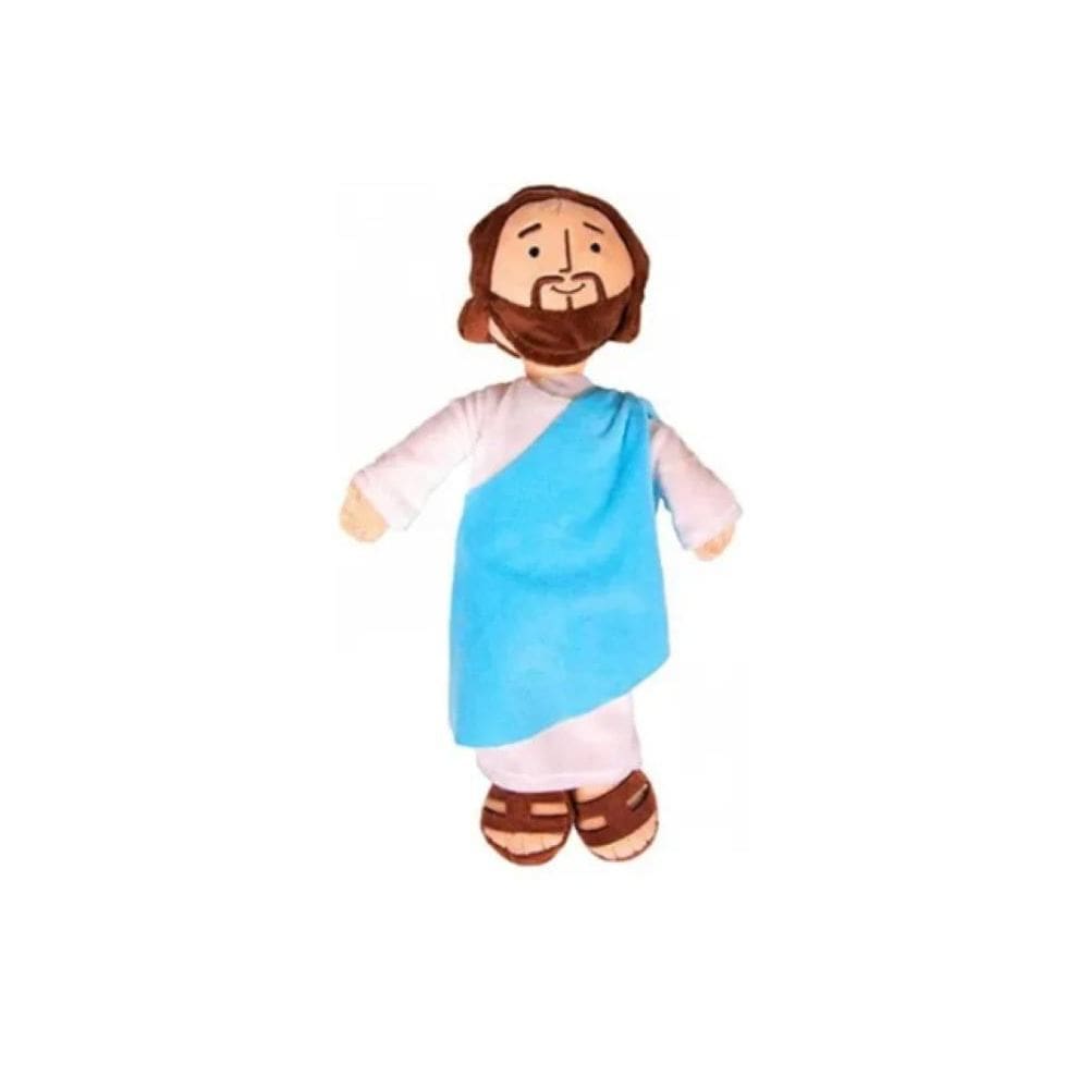 Boneco De Pelúcia Jesus Cristo Almofada Brinquedo Cristão