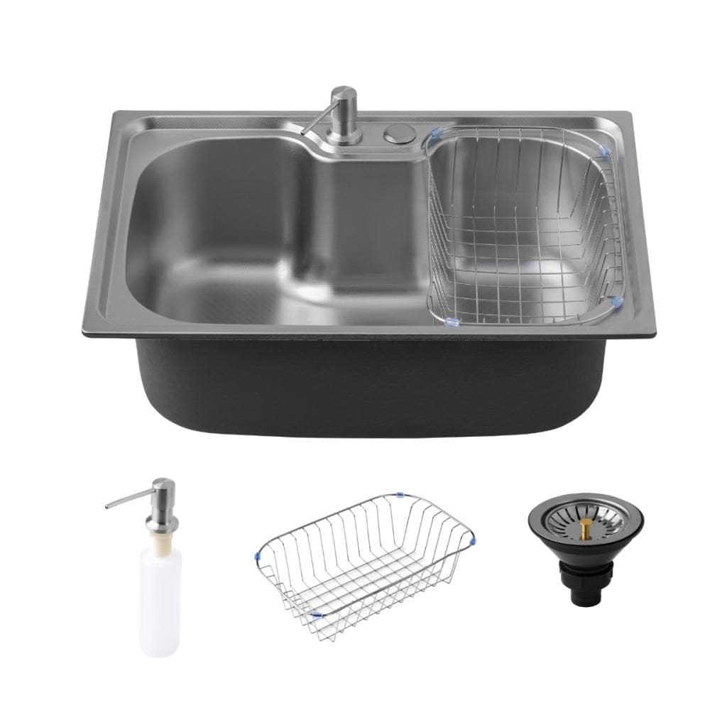 Cuba Gourmet para Cozinha com Acessórios Aço Inox 201 Texturizado 42x60cm Prata Carajás