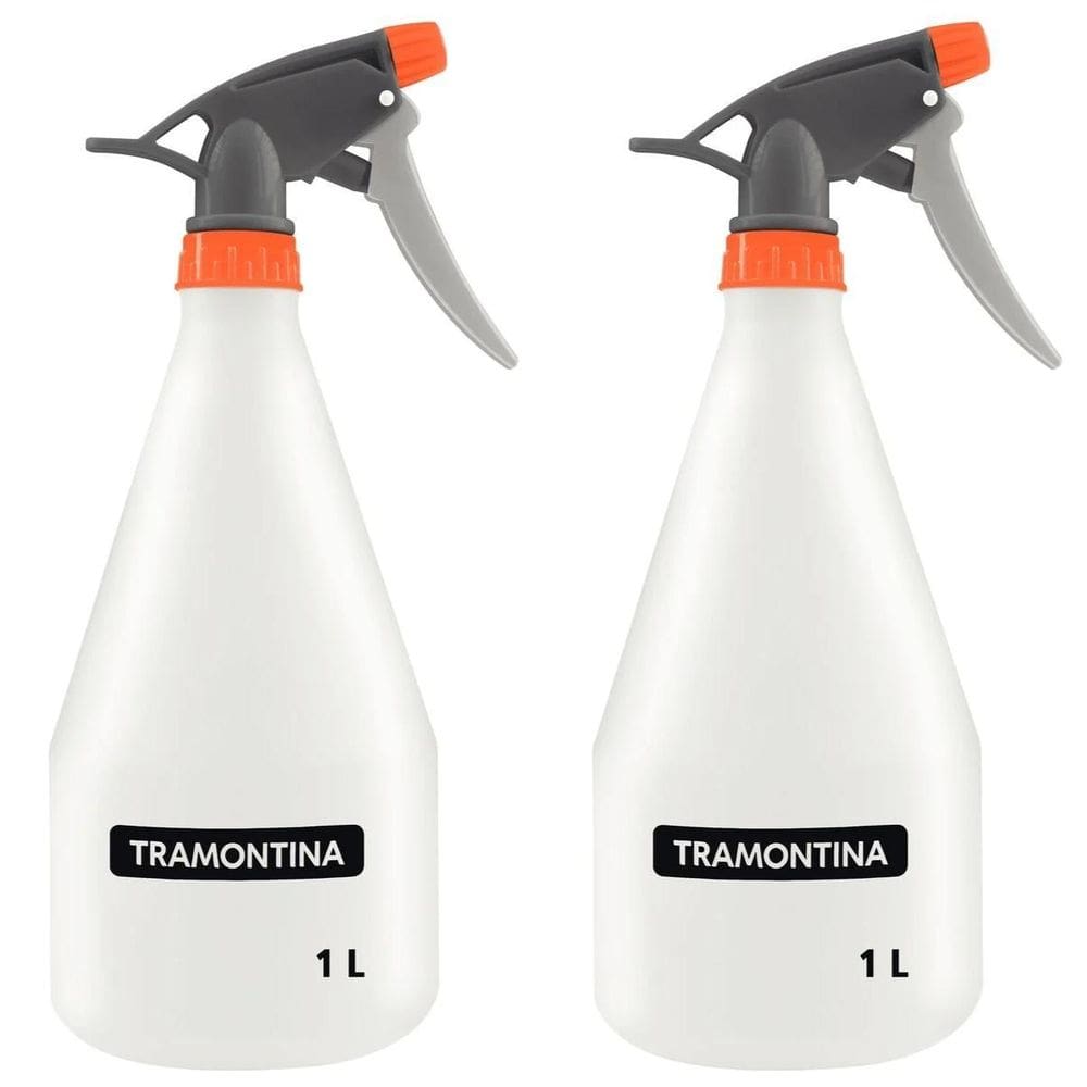 Borrifador Pulverizador Jardinagem Manual 1 Litro Kit 02 Un