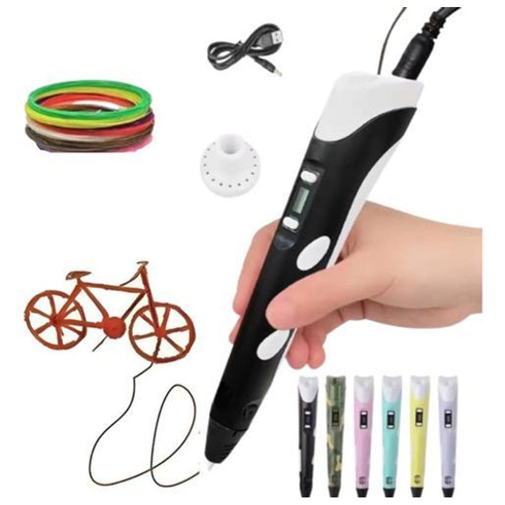 Super Caneta 3D Impressora Profissional Refil Cabo Usb