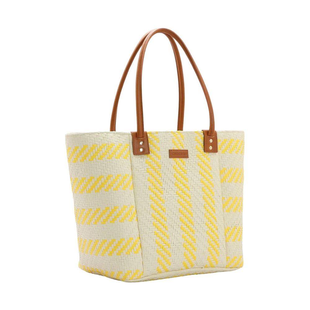 Bolsa De Ombro Feminina Palha Chenson 3184580 - Amarelo