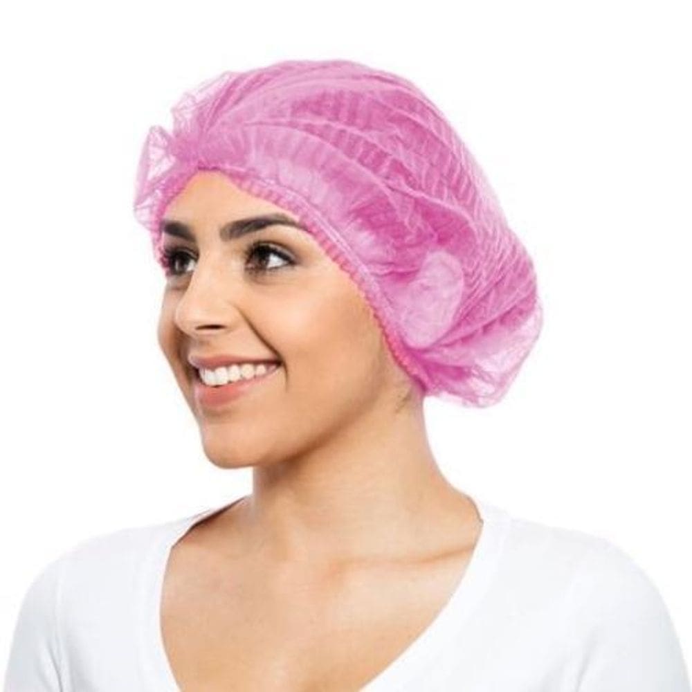 Touca Descartável Tnt C/100Un - Rosa