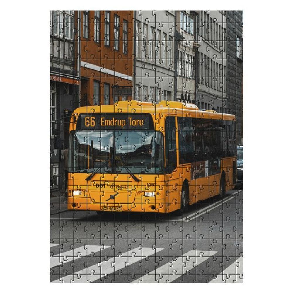 Kit 3 Quebra-Cabeças Personalizado Ônibus De 60 Peças
