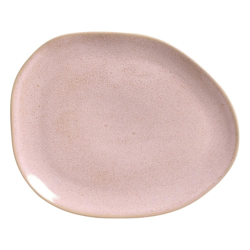 Pratos De Sobremesa 31Cm Oval Orgânico Litchi Porto Brasil