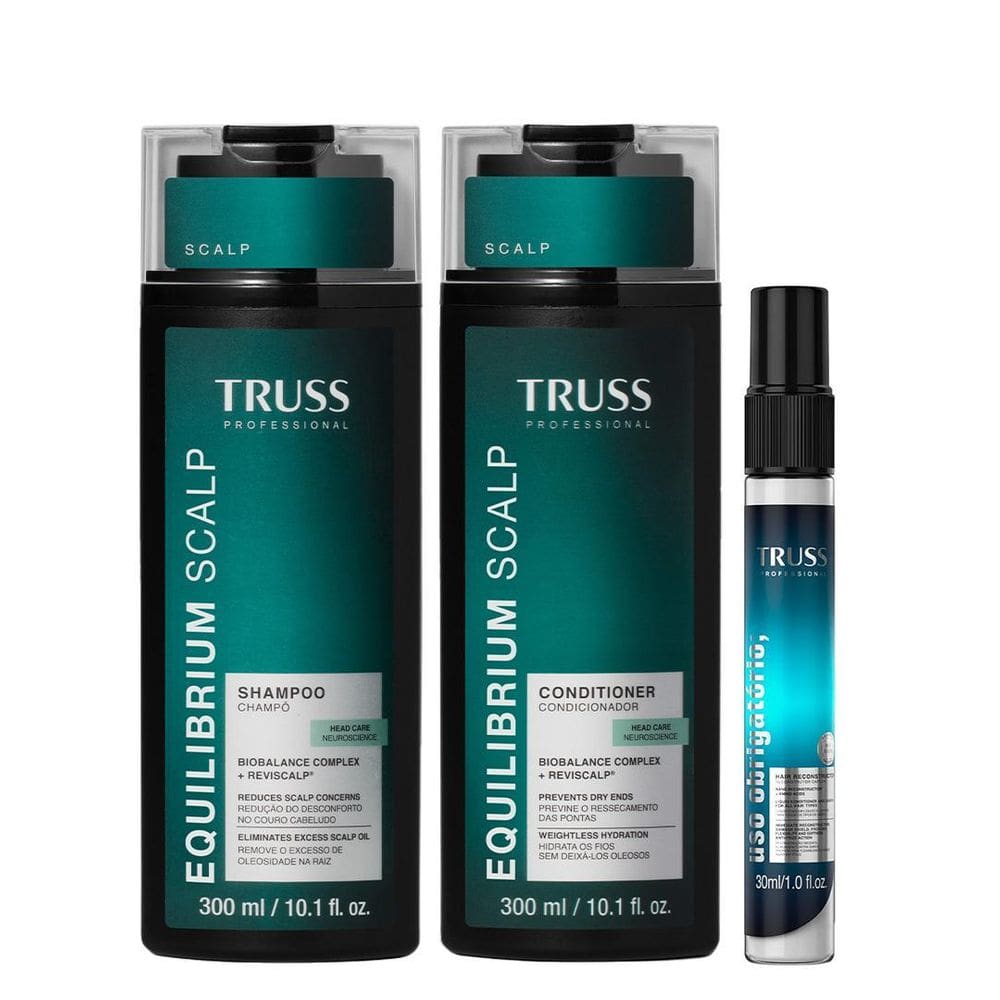 Truss Equilibrium Shampoo Condicionador Uso Obrigatório 30ml