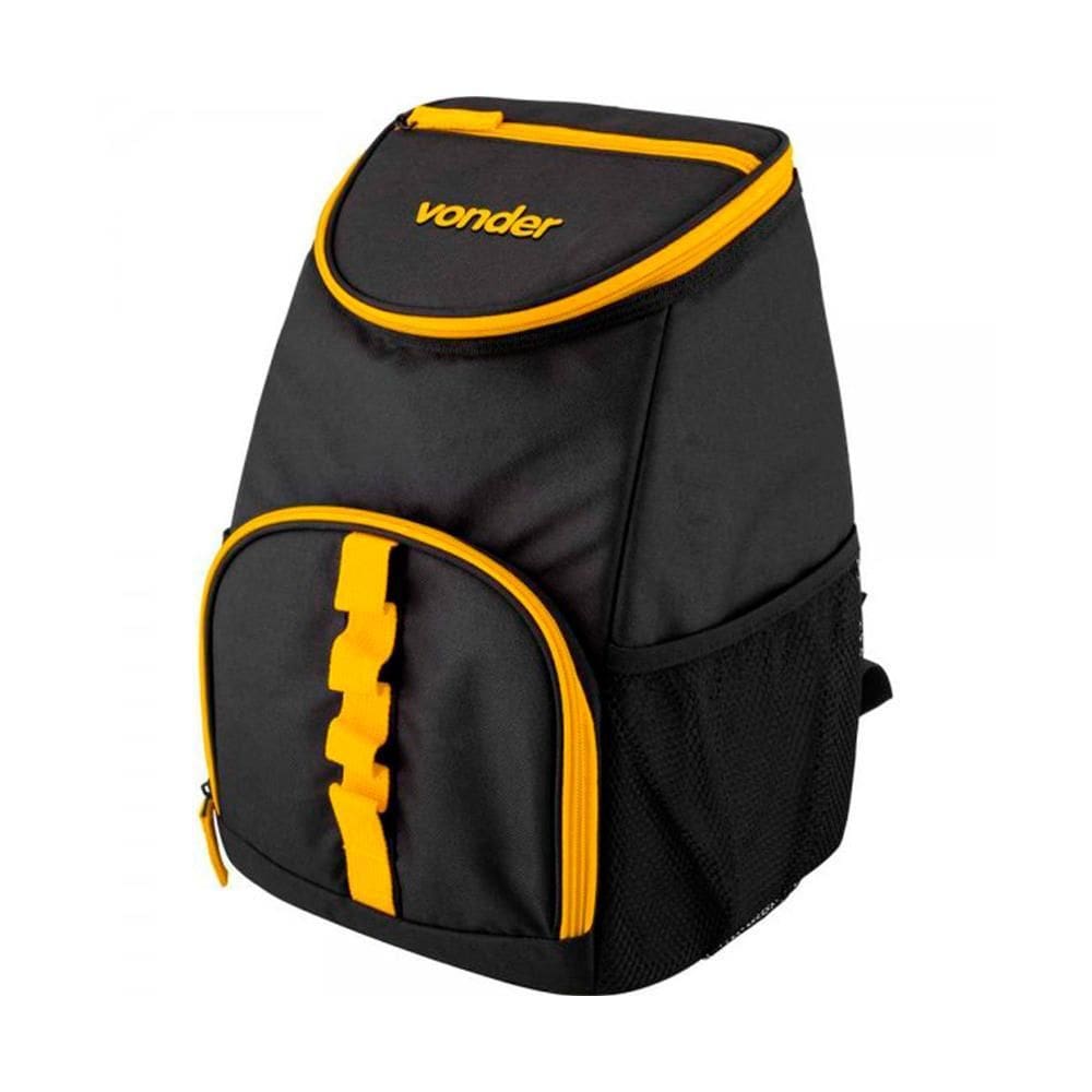 Mochila Térmica Vonder 10 Litros Preto Mtv 010 Preto/Amarelo