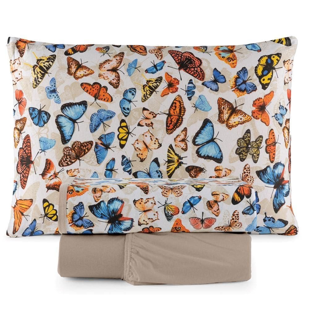 Jogo Cama Lençol Sonho Bom Solteiro Em Malha 3 Peças Avelã